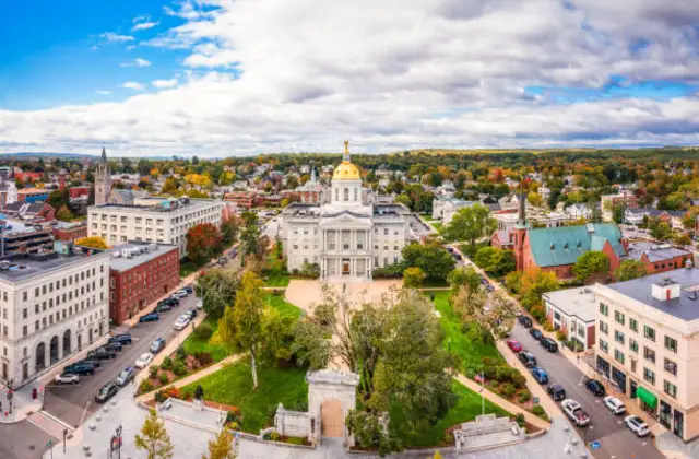 Concord Main Street and the New Hampshire State House